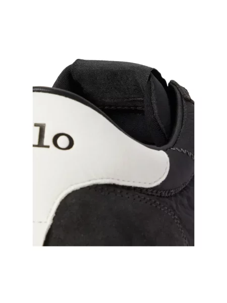 Sneakersy Polo Ralph Lauren skórzane czarne