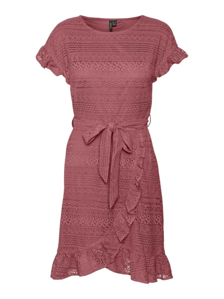 VERO MODA Rochie VMHONEY burgundy roșu