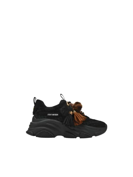 Sneakersy Steve Madden skórzane czarne
