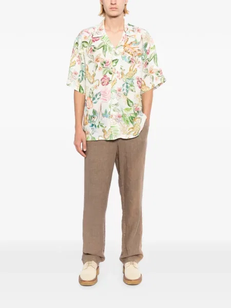 Cămașă 120% Lino cu model floral cu imagine