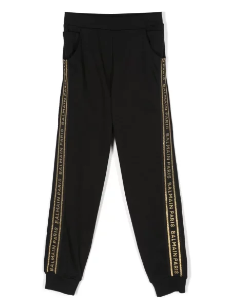Spodnie dziecięce Balmain czarne