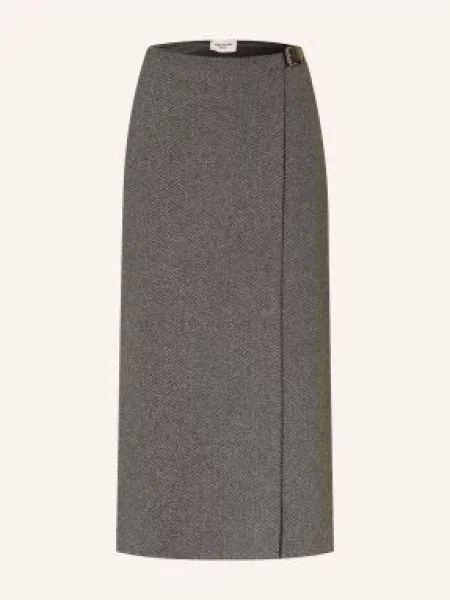 Weekend Max Mara Sukně Petali V Zavinovacím Stylu tmavě šedá
