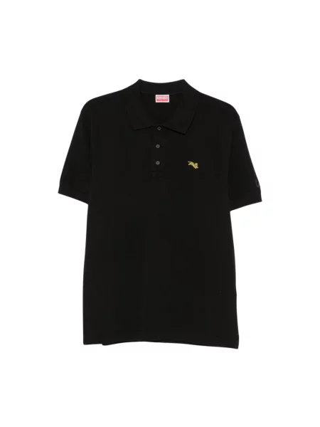 Koszulka polo Kenzo w tygrysie prążki czarna