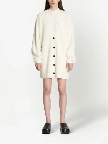 Плетена дълго жилетка Proenza Schouler White Label бяло