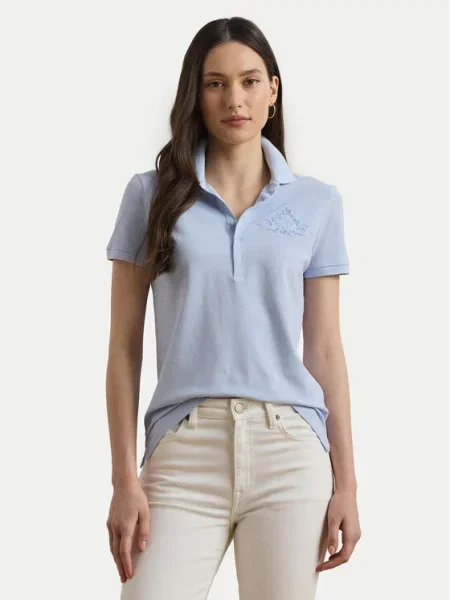 LAUREN RALPH LAUREN Tricou polo celest albastru