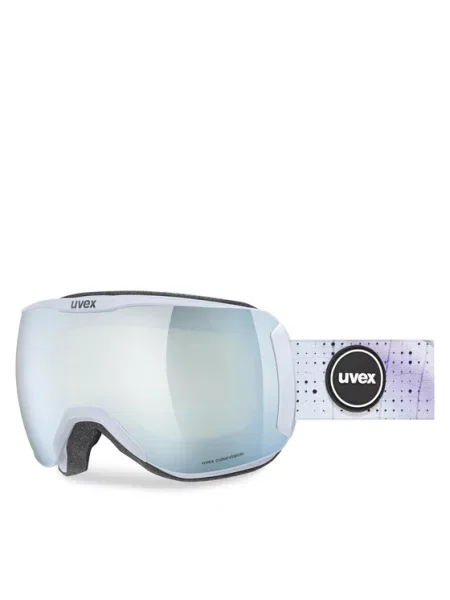 Lyžařské brýle UVEX Downhill CV WE S2 arctic blue matt/mirror white/colorvision green bílé