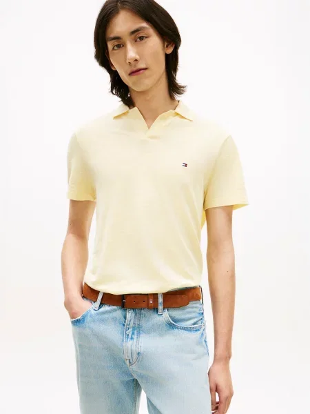 TOMMY HILFIGER Tričko pastelovo žltá