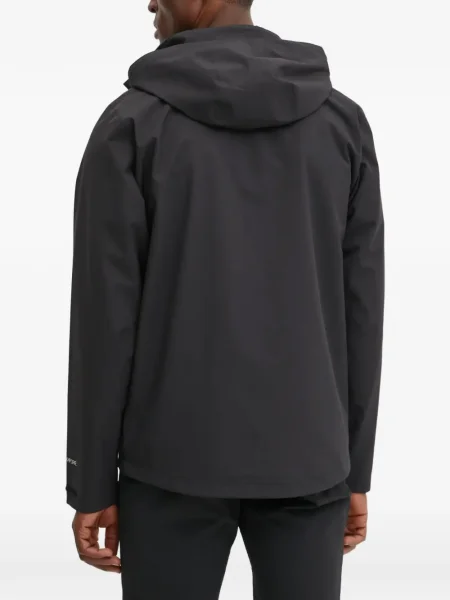 Geacă Jack Wolfskin cu glugă negru