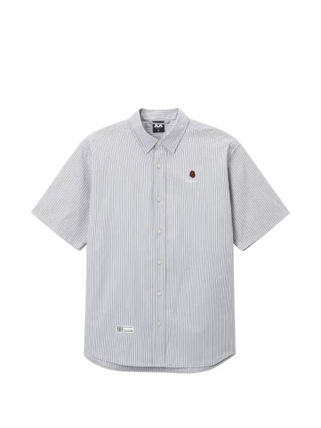 Prugasta kratak košulja Fingercroxx siva