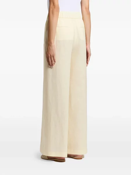 Pantaloni palazzo Peserico galben