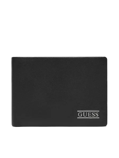 Кожен портфейл Guess BOSTON мъжки SMNEBR черно