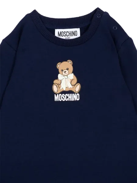Sukienka dziecięca Moschino niebieska