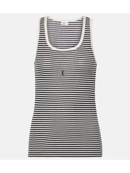 Top Saint Laurent din jerseu negru