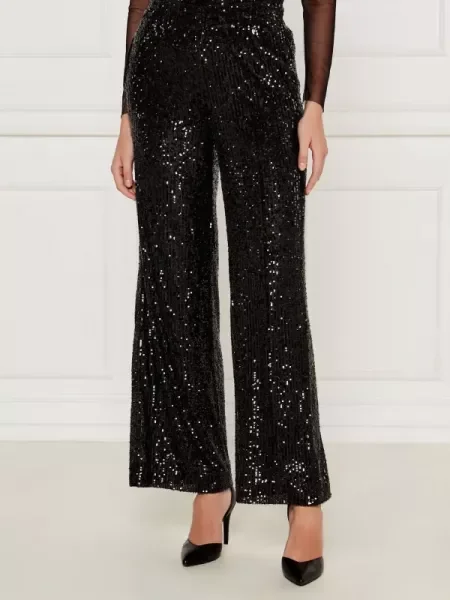 Marc Cain Nadrág | flare fit fekete