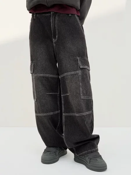 Bershka Pantaloni eleganți negru