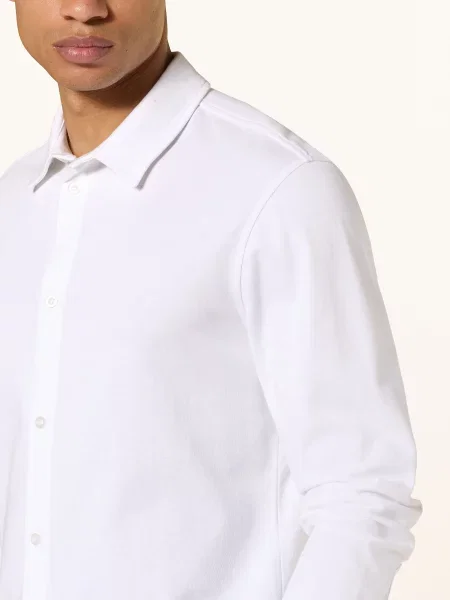 Juvia Žerzejová Košile Dorian Regular Fit bílá
