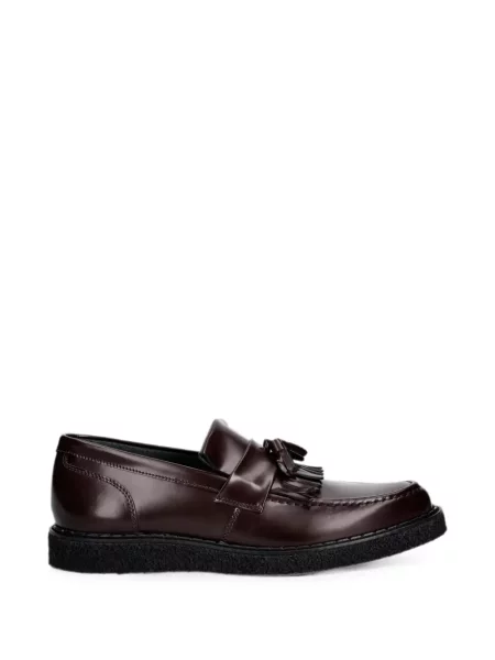 Pantofi loafer Fred Perry din piele roșu