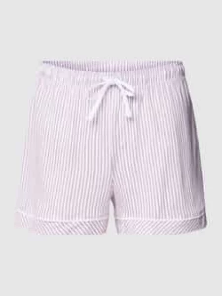 Szorty od piżamy ze wzorem w paski model ‘Everyday’ S.oliver Red Label bordowe