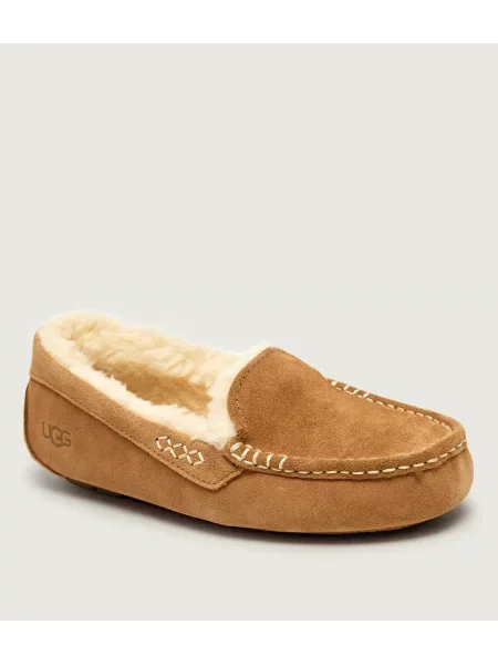 UGG Szigetelt otthoni cipő Ansley | shearling | hasított bőr bézs