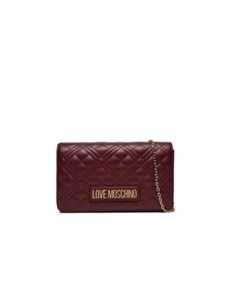 Torebka crossbody Love Moschino pikowana czerwona