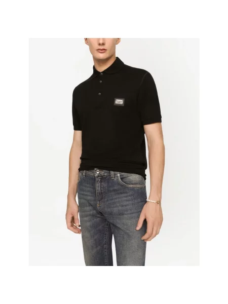 Koszulka polo Dolce And Gabbana czarna