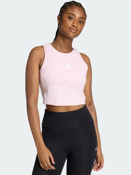 ADIDAS SPORTSWEAR Športový top Essentials / biela ružová