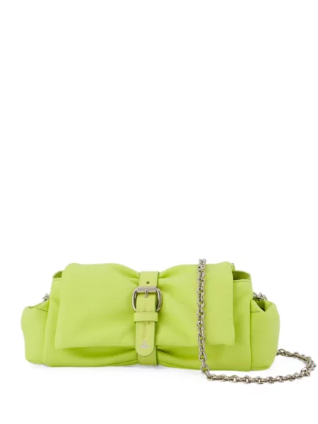 Geantă plic Vivienne Westwood din piele verde
