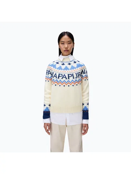 Pulover pentru femei Napapijri D-Fiames C beige dimity bej