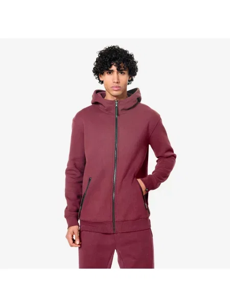 Bluza na z kapturem Domyos Gym & Pilates fioletowa