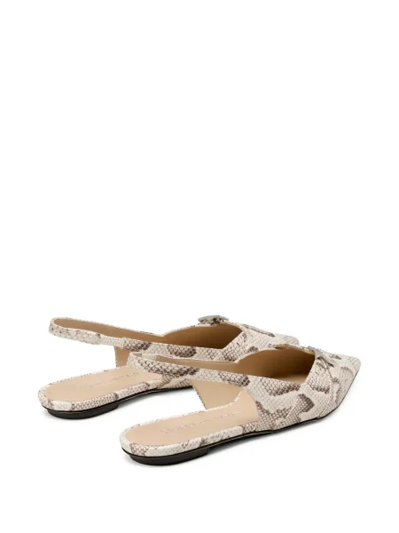 Pantofi cu toc Stuart Weitzman cu imagine slingback cu model piele de șarpe