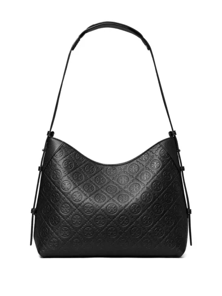 Geanta de piele Tory Burch din piele negru