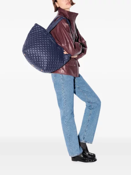 Καπιτονέ τσάντα shopper Mz Wallace μπλε
