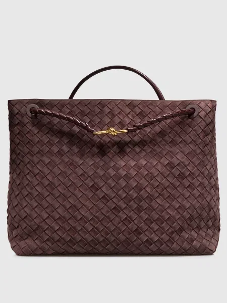 Бордова замшева сумка Andiamo Bottega Veneta