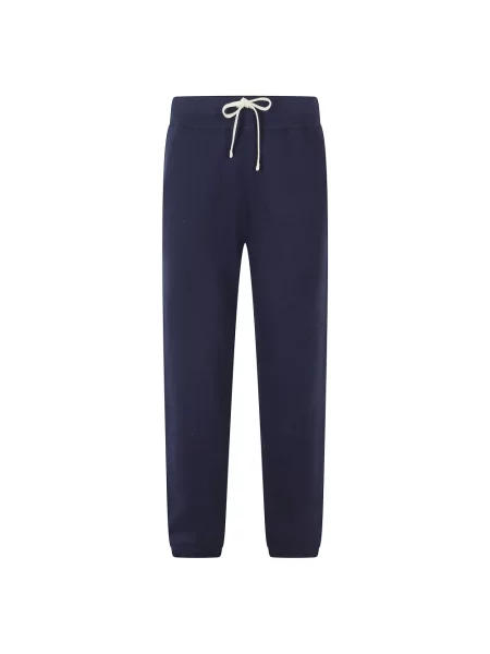 Spodnie dresowe Polo Ralph Lauren polarowe niebieskie