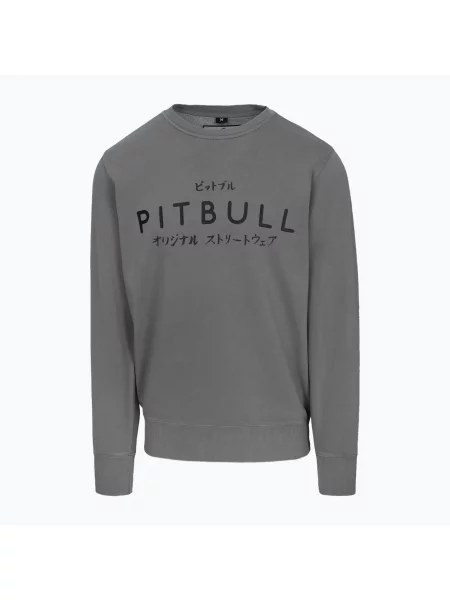 Bluza Pitbull Mt Fuji Crewneck Sweatshirt washed grey szara