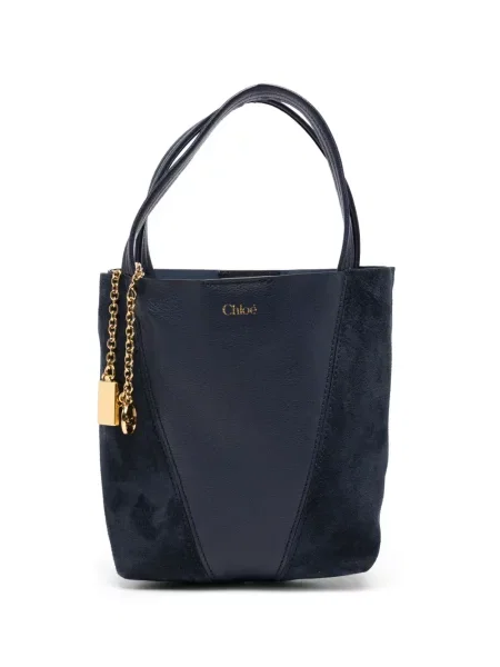 Geantă shopper Chloé albastru
