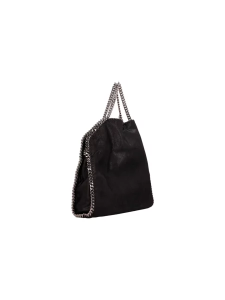 Duża mały torebka na łańcuszku Stella Mccartney z granatem czarna