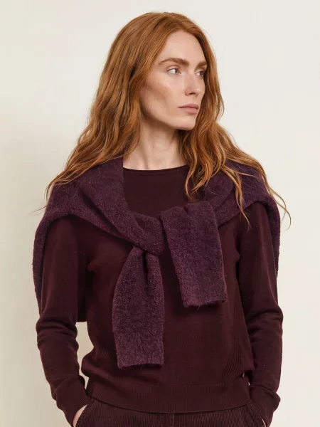 Brax Sweter Lisa lila fioletowy