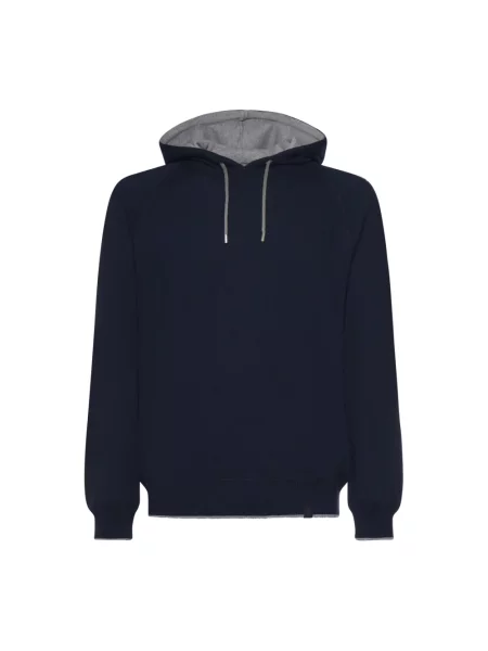 Bluza z kapturem Fay z kapturem niebieska