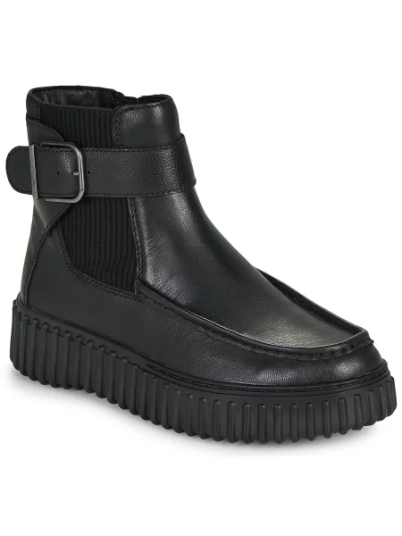 Pantofi Clarks cu cataramă negru