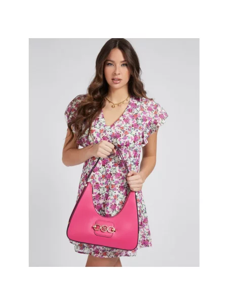 Torebka hobo Guess różowa