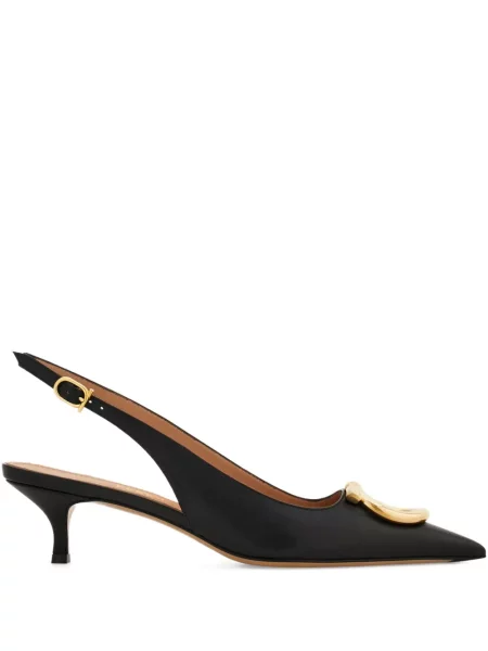 Pantofi cu toc Ferragamo slingback negru