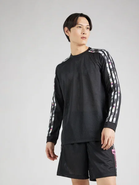ADIDAS ORIGINALS Majica siva / neonsko roza bela črna