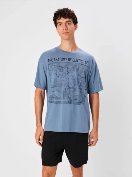 Sinsay piżama dwuczęściowa wielobarwny