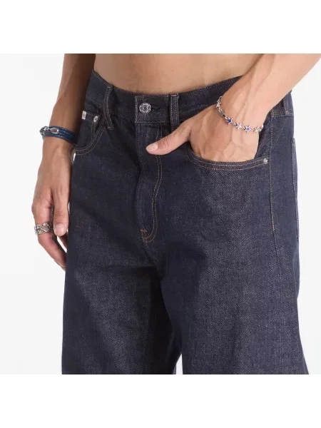 Blugi Calvin Klein Jeans Straight Iconic Blue albastru