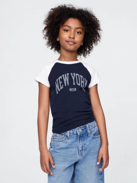 Tricou copii Gap negru