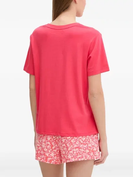 Pijamale Dkny cu model floral cu imagine roz