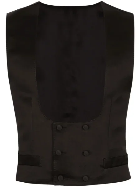 Geacă Dolce & Gabbana de mătase negru