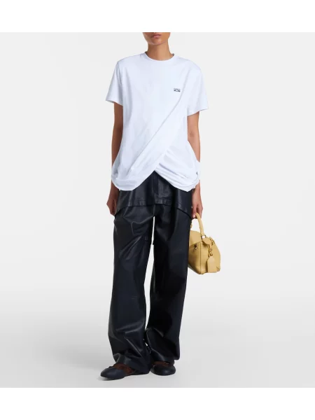 Tricou Loewe drapate alb