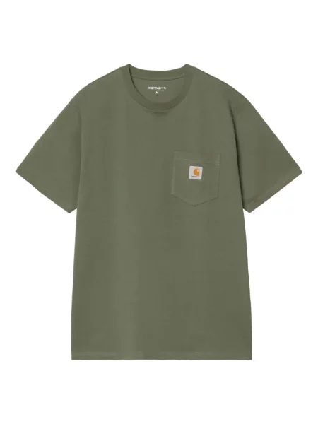 Tricou Carhartt Wip cu autograf verde